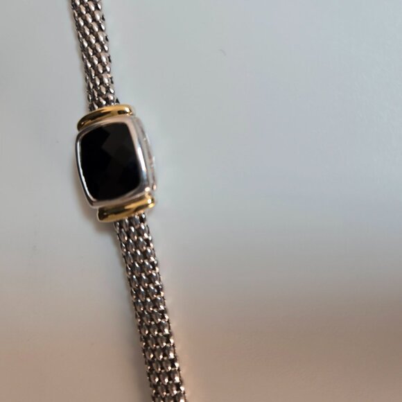 Brand new bracelet featuring smooth Onyx, 18k yellow gold - Picture 5 of 7